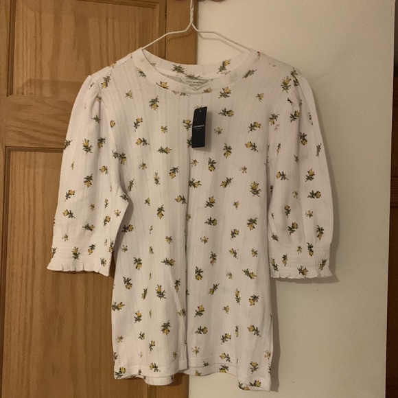 Lucky Brand Tops - NWT Lucky Brand White Floral Top